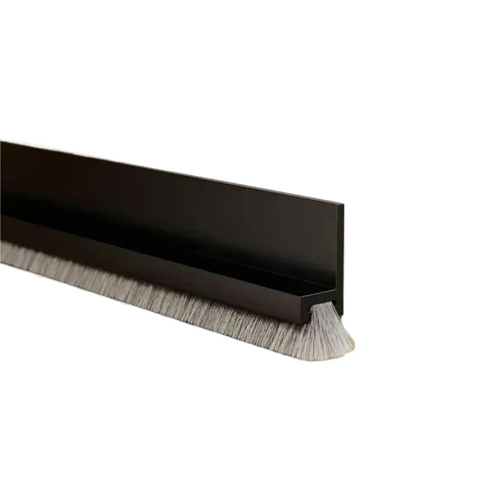 Draft Excluder For Doors Door Sealing Strip Self-adhesive Door Bottom Gap Filling Sealing Strips Proof Brush Strip Windproof Soundproof Door Tape(Black,4M(4Strips))