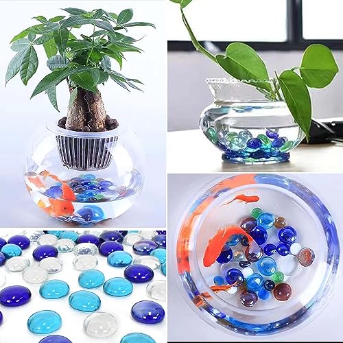 Ciottoli in Vetro Blu Pietre di Cristallo, 120