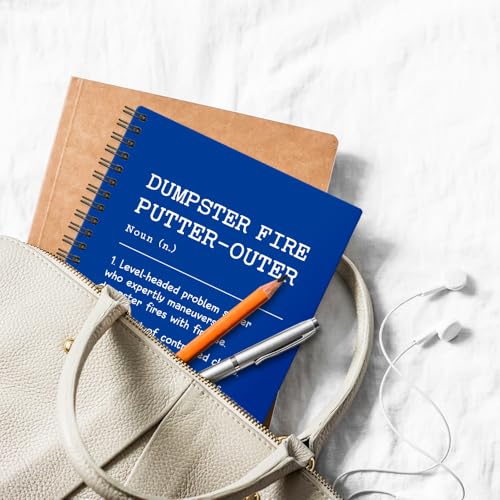 Dumpster Fire Putter carnet de notes bleu pour le bureau des cadres - 5