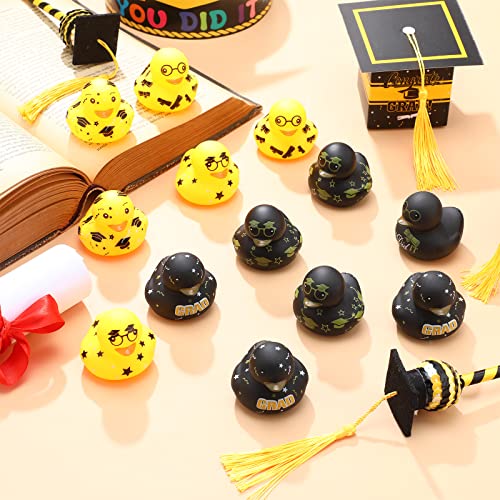 image for Sratte Graduation Rubber Ducks 2 Inch Graduation Rubber Ducky Party Fa