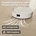 iRobot Roomba® 115 Combo Saug- und Wischroboter, 15k Pa Saugleistung, Bürsten und Wischpad reichen, Navigation mit Clearview™ LiDAR, Weiß