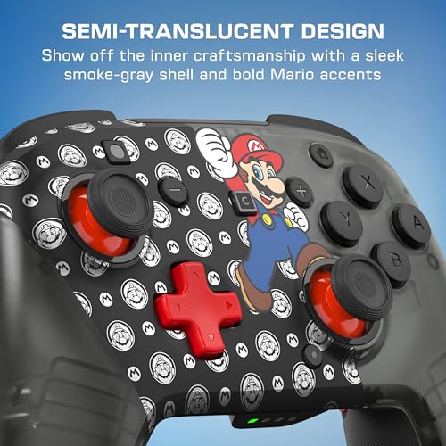 Image of Turtle Beach Rematch Wireless Gaming Controller: Super Mario Jump, Switch 2 | Nintendo Switch OLED, TMR Thumbsticks, Rechargeable 40-Hr Battery, 2 Mappable Back Buttons, Motion Controls, Super Mario Jump