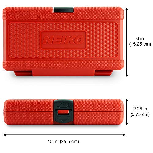 Neiko 02434A 3/8-Inch-Drive Standard And Deep Impact Socket Set, 6-Point Sae Sizes From 5/16" To 7/8", Crv Steel, 20 Pieces #TOP3