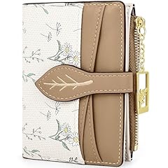 #G Brown Flower Cute Wallet Womens