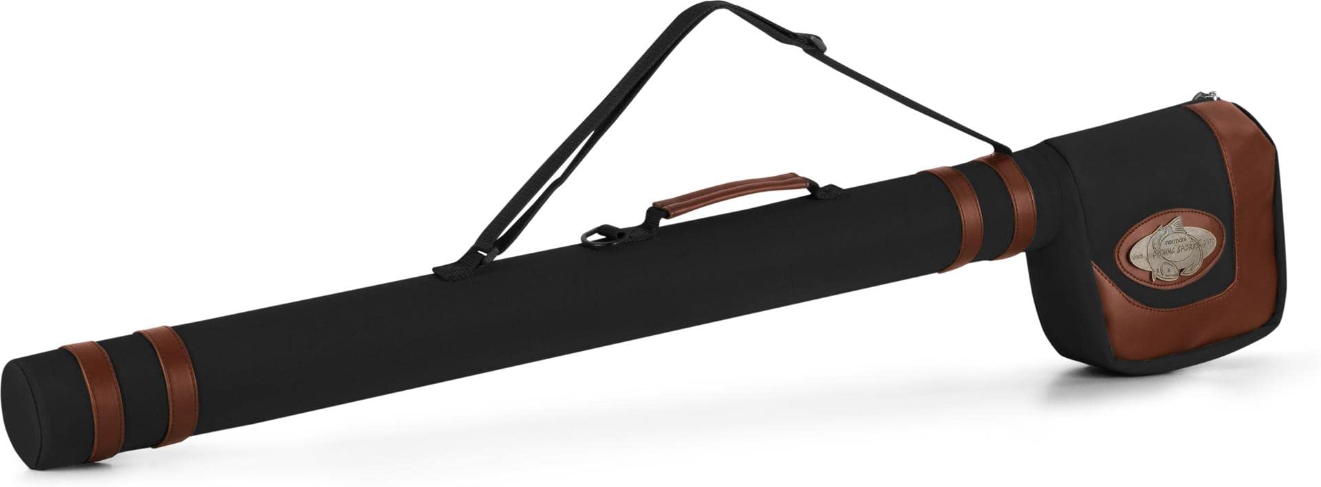 normani Fliegenruten Futterale Rutentasche Hardcase 105 cm für mehrteilige Reiseruten Angeltasche Transporttasche