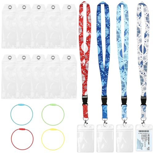 Mzario 10 Pcs Carnival Cruise Luggage Tags Holders with...