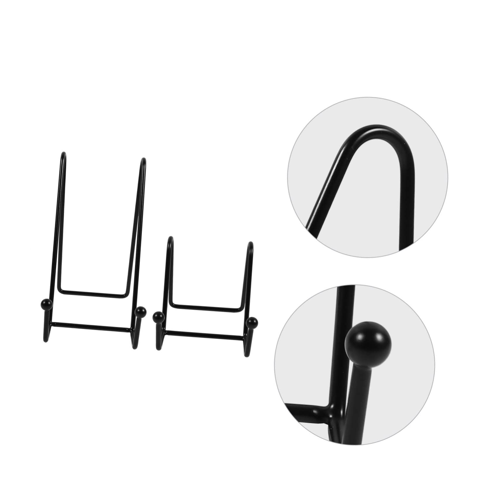 SHOWERORO Book Shelf for Desktop Metal Display Plate Display Rack Dish Storage Rack Metal Dish Holder
