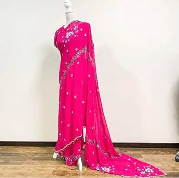 【ムーミン】ダンスサリー　ピンク　インド舞踊　練習用　サリー　インド ムーミン】ダンスサリー ピンク インド舞踊 練習用 サリー