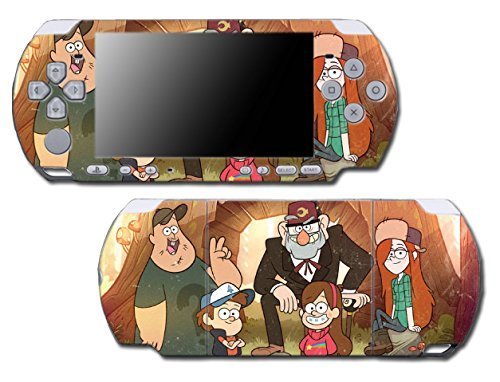 Gravity Falls Dipper Mabel Pines Stan Video Game Vinyl Decal Skin Sticker Cover for Sony PSP Playstation Portable Slim 3000 Series System