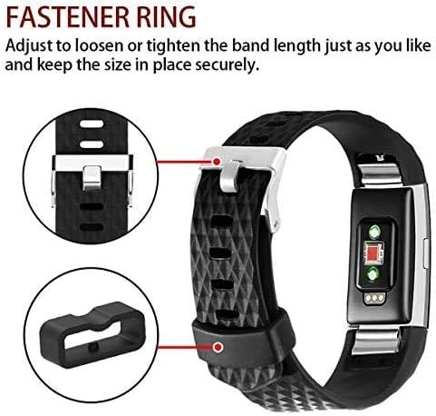 Miniatura 4 de FitTurn Band Keeper - Anillos de cierre de bucle compatibles con BIGGERFIVE Vigor 2 L para niños y niñas, color negro (paquete de 6) anillos de
