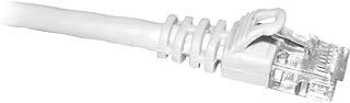 CP Technologies C5E-WH-25-M 25FT CAT5E 350MHZ WHITE MOLDED SNAGLESS PATCH CABLE