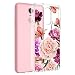 LG Stylo 4 Case, LG Q Stylus Case, LG Stylus 4, Vinve [Crystal Clear] Anti-Scratch Shockproof Cover Clear Hard Back Panel + TPU Bumper Slim Case for LG stylo 4 (Flower)