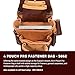 Occidental Leather 4 Pouch Pro Fastener Bag - 10 Pockets & Tool Holders - Made in USA