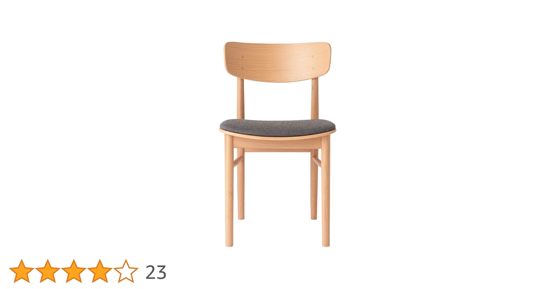 無印良品、ラウンドチェア・オーク材 幅45×奥行51×高さ77cm Amazon｜無印良品 ラウンドチェア・布座・オーク材 幅45×奥行51×高さ