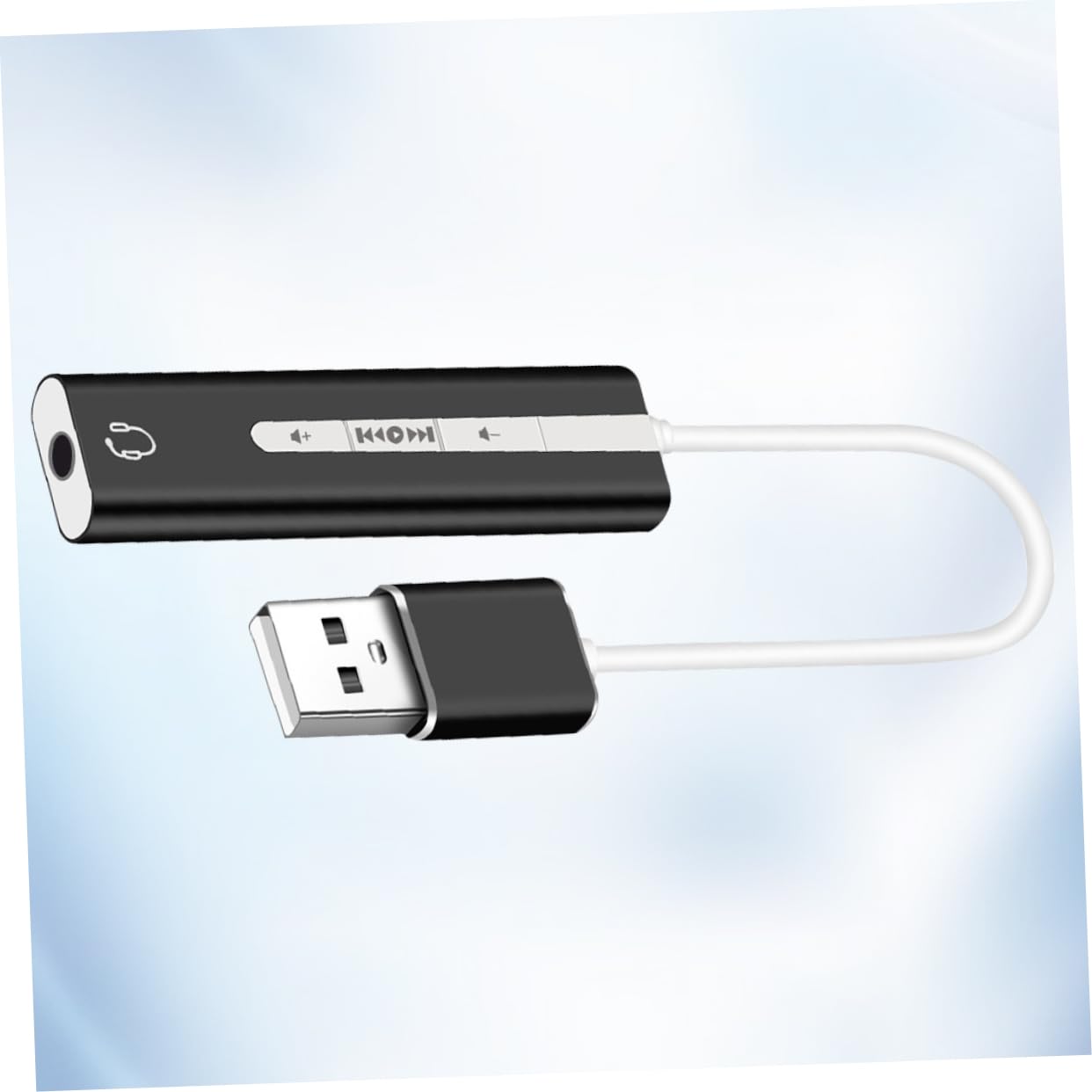 OSALADI 3pezzi Scheda Audio Usb Con Microfono e Cuffie Scheda Audio Esterna Per Computer Nera