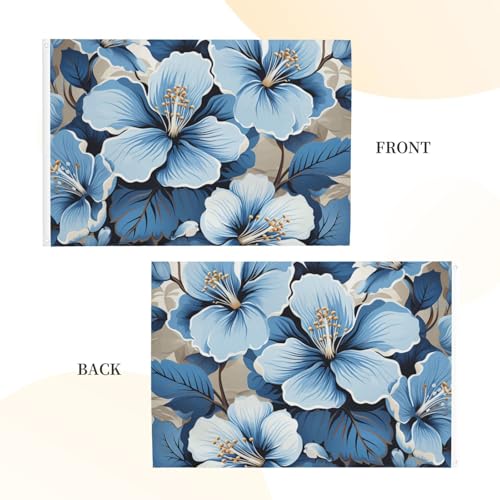 Drapeau extérieur 1,2x1,8 m hibiscus double face avec œillets - 3
