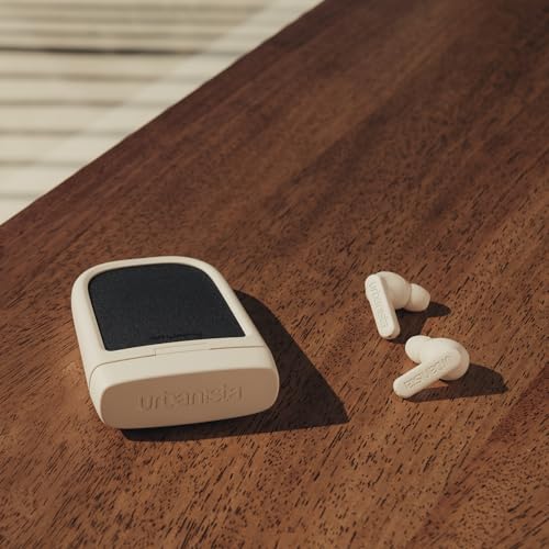 Urbanista Phoenix Auricolari Wireless Ad Energia Solare, Cancellazione Ibridi Attiva Del Rumore, Riproduzione Infinito, Bluetooth Multipoint, Custodia Di Ricarica Wireless Autocaricante, Rosa Deserto - 6