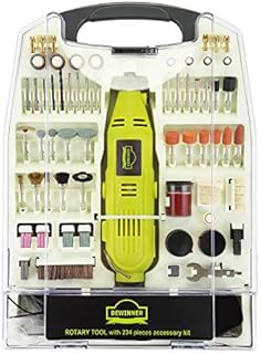 DEWINNER Rotary Multi-Tool, 135W 6 Variable Speed 8000-35000 RPM, 233 pcs Accessories Mini Tool Kit Set Case, DIY Creation for Craft Project Functional Polishing Cleaning Cutting Sanding Carving