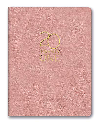Orange Circle Studio 2021 Leatheresque Large Monthly Planner, August 2020 - December 2021, Practically Pink (21426)