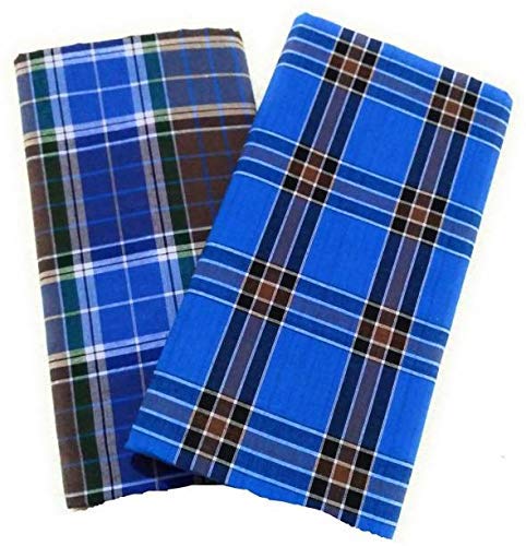 Rideson Men's Cotton Lungi Skin Friendly (Multicolor, Full Length | Free Size) Set of 2-picture-16
