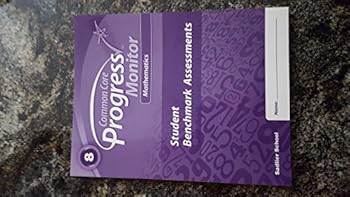 Paperback New Jersey Progress Monitor Mathematics ©2014 Student Benchmark Assessments Grade 8 Book