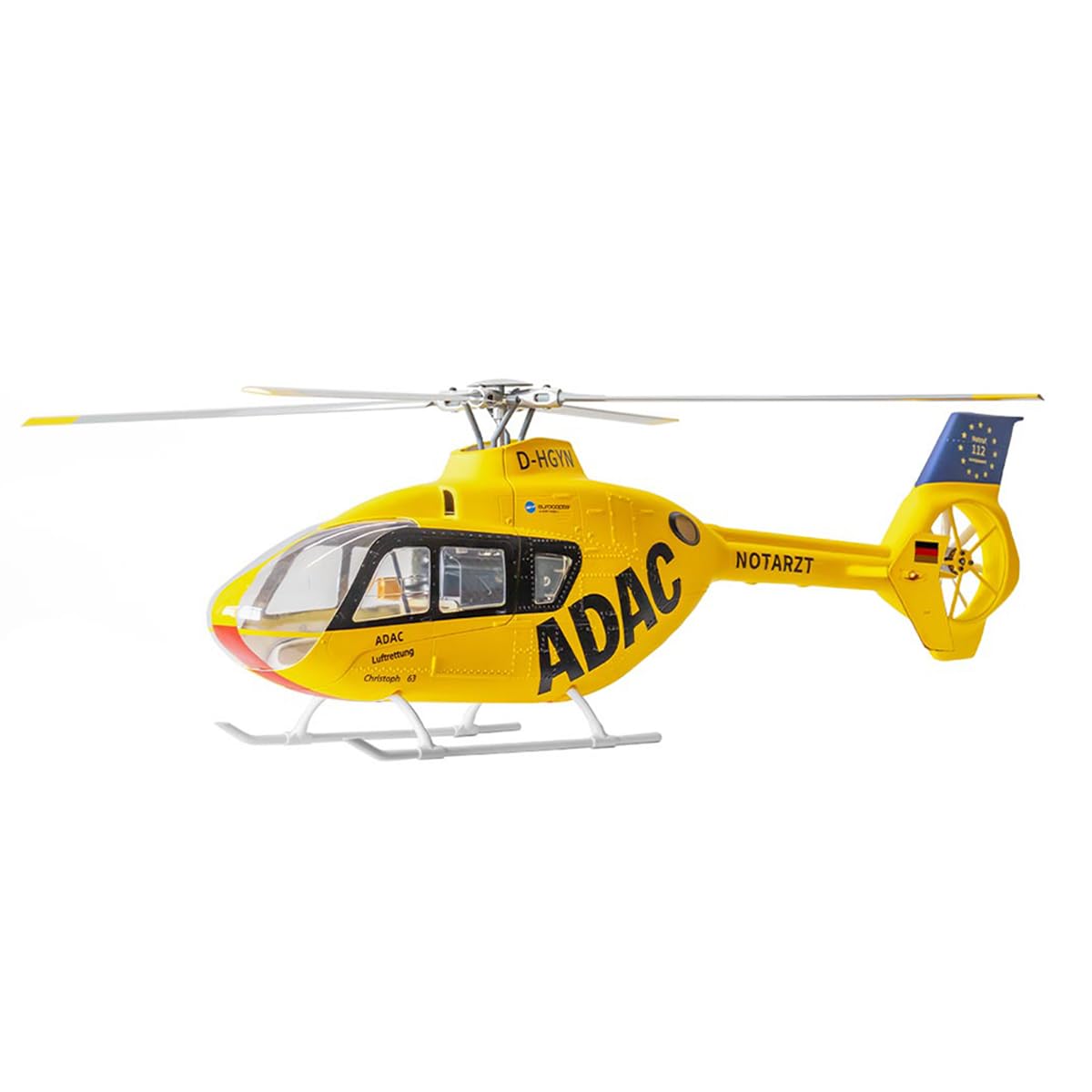 FW EC135 RC elicottero per adulti, classe 470 2.4G 6CH militare RC Elicottero aereo con regolatore di volo H1, modalità 1/modalità 2 commutabile, giocattolo regali -RTF