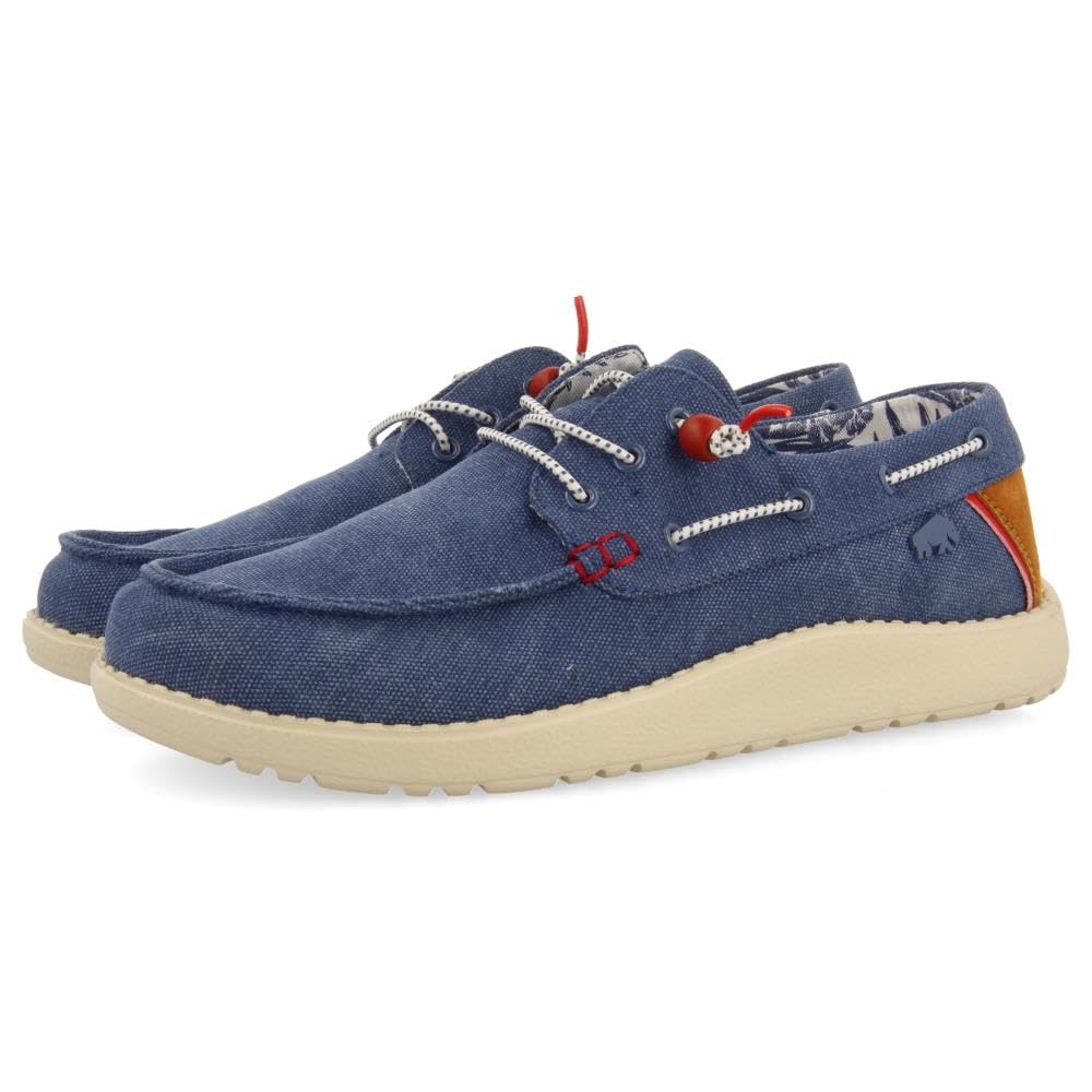 Mocasines Color Azul Marino Estilo NÁUTICOS con Detalles DE Colores para Hombre SULT