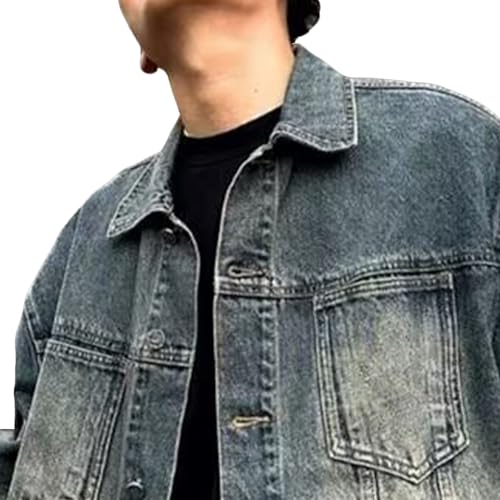 Chaqueta de mezclilla para hombre DGHM-JLMY azul XX-Large miniatura 2
