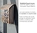 NACH House Numbers for Outside, 5.5 inch Black Address Numbers for House - Number 2 - Rustic Numbers for Outside with Mounting Hardware