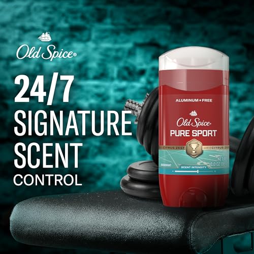 Image of Old Spice Aluminum Free Deodorant for Men, 24 /7 Odor Protection, 24 /7 Freshness & Lasting Scent, Pure Sport with Citrus Zest Scent, 3 oz