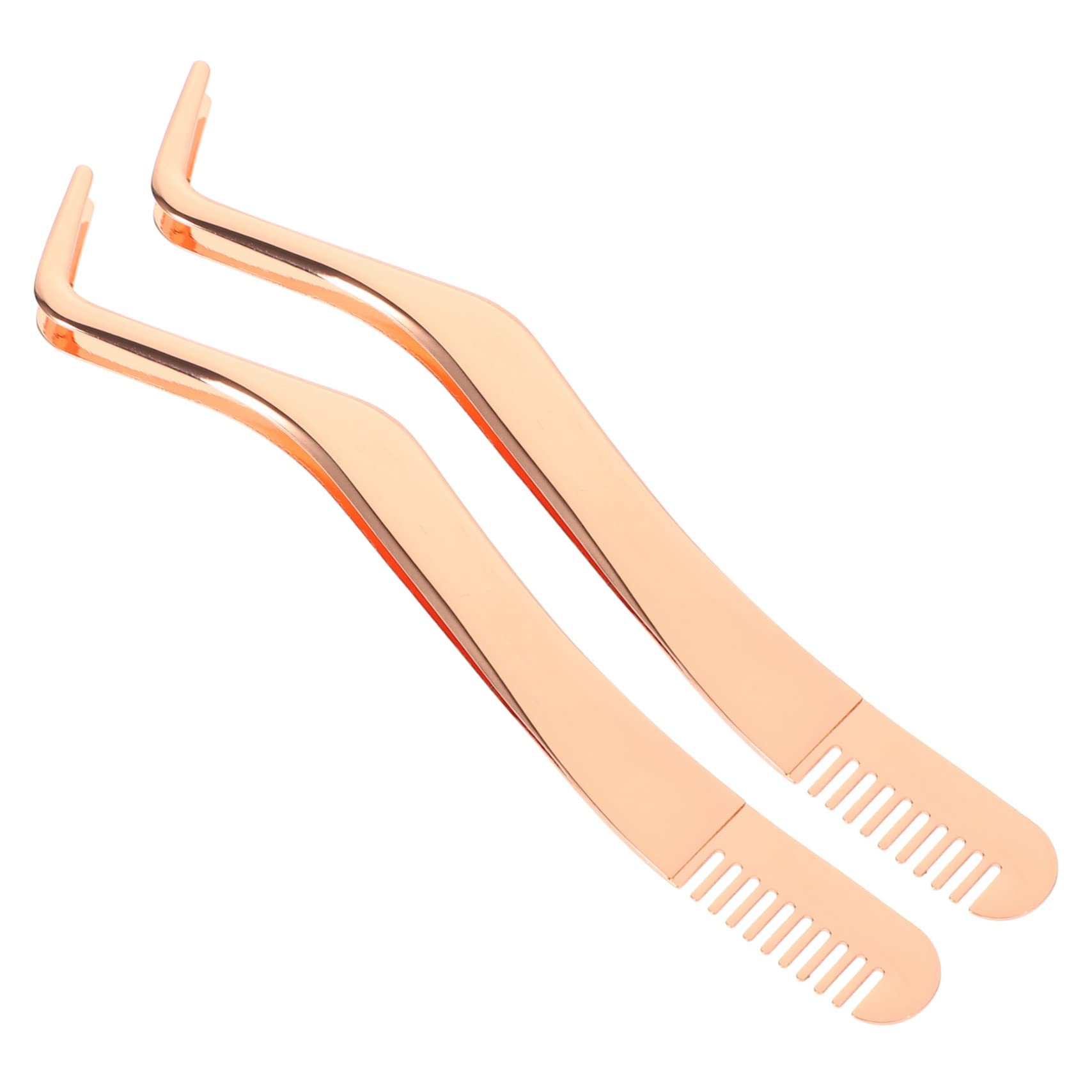 MAGICLULU 5 Set Di Pinzette Per Ciglia in Acciaio Inossidabile Set Di Pinzette Per Estensione Ciglia Strumento Applicatore Per Ciglia Finte 2 Pezzi*5