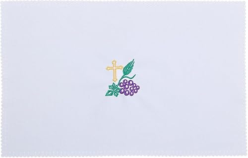 Miniatura 7 de BLESSUME Iglesia Mass Altar Paño Purificador Paño Cruz Bordado Blanco 3