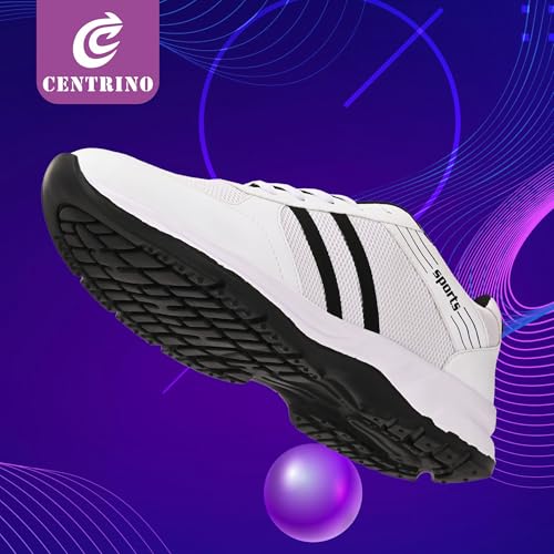 Image of Centrino Men's Sneaker Shoes Stylish | Shoes for Man Casual Sports | Lightweight Breathable Lace-Up Walking Shoes with Cushioned Insole | Comfortable Anti-Skid Canvas Sneakers for Men | Mens Shoes (9201)