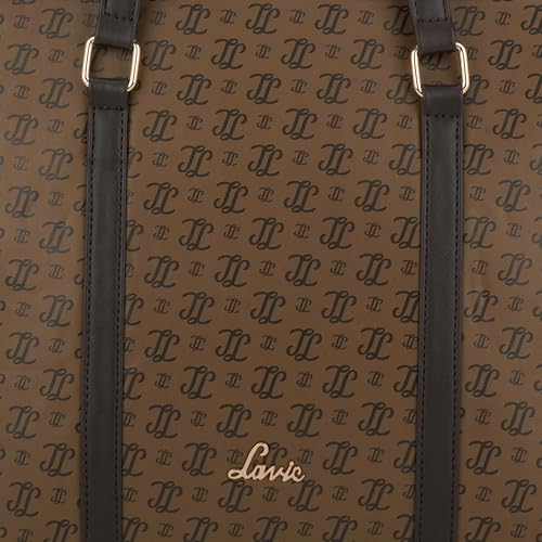 Image of Lavie Women's Mono LL Meryl Tote Bag for Women | Tote Handbag for Work | Ladies purse | Stylish Shoulder Bag | Gift for Women