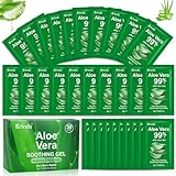 Erinde 30 Pack Aloe Vera Gel for Face, Hair & Body, 99% Pure Aloe Vera Gel for Sunburn Relief, After Sun Skin Care Relief, Skin Care Bulk Soothing Hydrating Aloe Gel Travel Size for All Skin Types