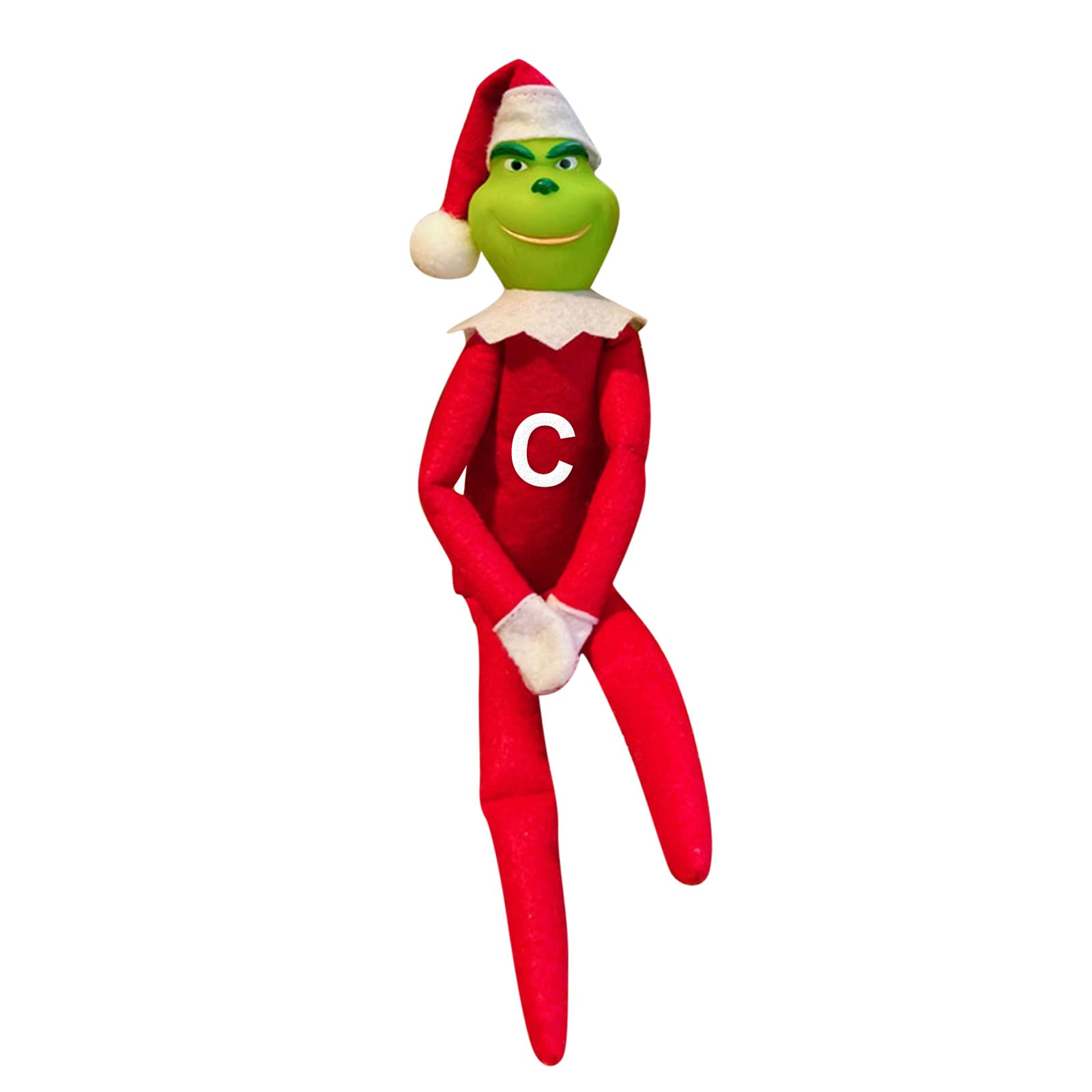 Christmas Grinch Plush Toy,12.5" Grinch Stuffed ​Animal,Green Monster Plush Doll,Christmas Grinch Decorations,The Grinch Decor,Christmas Stuffed Animal,Grinch On The Shelf,The Grinch Doll