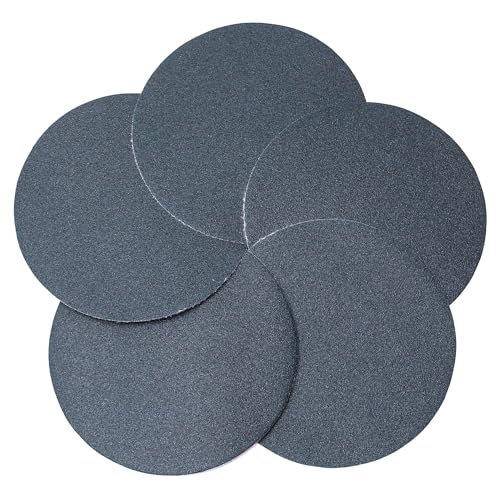 Jutagoss Sanding Discs, 5 Inch No-Hole 150 Grit Aluminum Oxide Sandpaper Discs, Abrasive Sandpaper for Random Orbital Sanders, Self Stick Sanding Paper for Automotive and Woodworking, 20 Pack