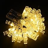 Hauptdekoration Foto Clip LED-Schnur-Licht-Batterie Perfekt Angetrieben f¨¹r Aufh?ngen von Bildern, Kunst, Party Hochzeitsdeko