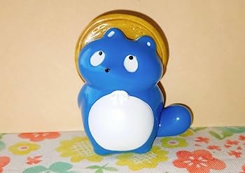 Amazon.co.jp: ぼんやり子だぬきソフビフィギュア 青狸 : ホーム