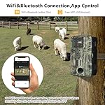 YOVOCA-Trail-Camera-WiFi-4K-60MP-Gamera-Camera-with-Night-Vision-Motion-Activated-120-Wide-Angle-IP66-Waterproof-Trail-Cam-with-20-HD-Screen-46pcs-No-Glow-Infrared-LEDs-for-Wildlife-Monitoring