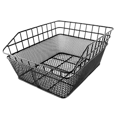 RMS Panier arrière rectangulaire double tricot noir (Paniers Cycle)/Rear Basket rectangular Double Crossing Black (Bike basket)