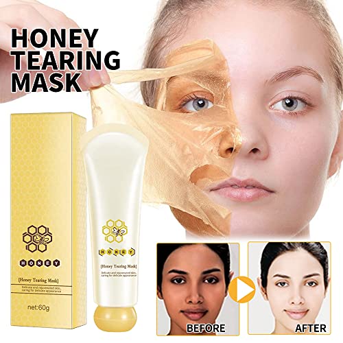 Tyemp Honey Mask, 2Pcs Honey Tearing Mask Blackhead Remover Honey Peel Mask, Mascarilla De Miel Para Puntos Negros For Blackhead Control Dead Skin Clean Pores Shrink #TOP1