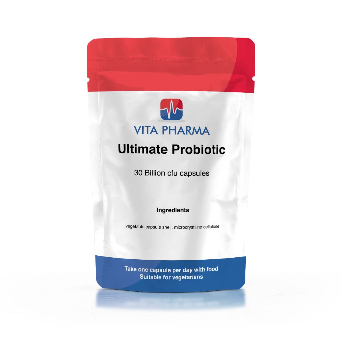 Ultimate PROBIOTIC 30 Billion CFU 25 STRAINS, 365 Capsules, 1 Years Supply, Bulk Deal by VITA PHARMA, Immune System, Produced here in The UK, Vegetarian Suitable