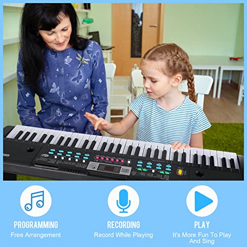 RenFox Clavier Electronique 61 Touches Clavier de Piano Enfants Piano Jouet Clavier avec Microphone, Chargable Pianos… - Les Beatles, Paul McCartney, John Lennon, RIngo Starr, George Harrison RenFox Clavier Electronique 61 Touches Clavier de Piano Enfants Piano Jouet Clavier avec Microphone, Chargable Pianos… – Image 7