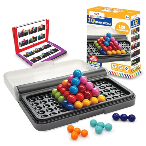 Image of Wembley Brain Puzzle Game for Kids 7-14 Years | 3D Logic & Mind Puzzle Toy for Boys & Girls | 120 Challenges Brain Teaser | Travel Friendly Indoor Game | Birthday Gift
