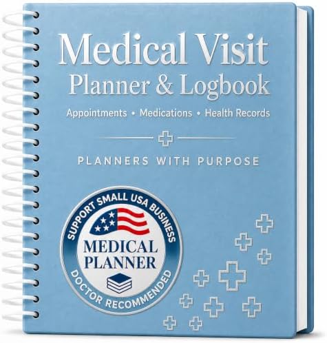 Planners With Purpose B5 Medical Visit Logbook - Medical Notebook...