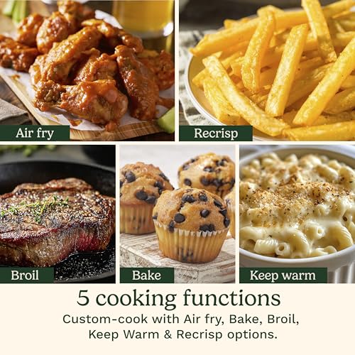 Cuisinart ClearView 4-Quart Air Fryer with Glass Basket and PFAS-Free Ceramic Nonstick Crisper Plate, 5 Cooking Functions, 2 Custom Presets, Adjustable Temperature up to 450°F, 3-Year Warranty, AFC-4 - Image 4