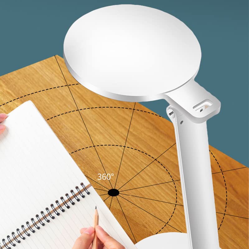 Lampa z ładowarką bezprzewodową, lampa stołowa, lampa biurkowa LED USB, lampka na biurko Lampa stołowa LED Ochrona oczu Lampa biurkowa LED Ściemnianie Nauka Składana lampa stołowa z ładowaniem USB do