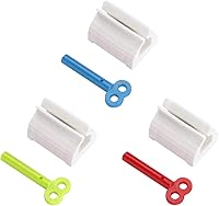 Vista 5 de Jafirous - Exprimidor de pasta de dientes, 6 unidades, dispensador de pasta de dientes giratoria, tubo rodante, soporte para pasta de dientes