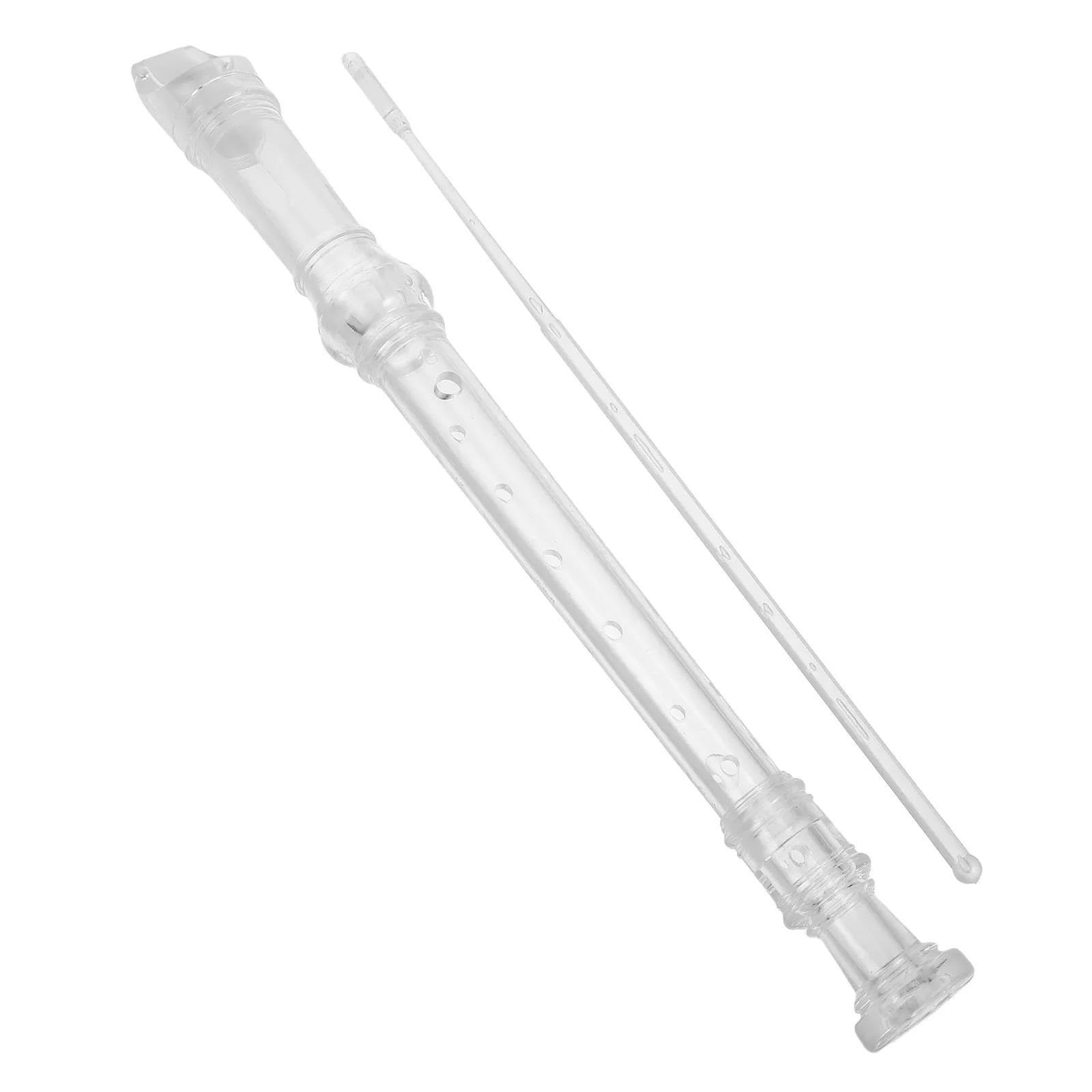 Tradizione Flauto Dolce Flauto Dolce Soprano Trasparente A 8 Fori Per Principianti Strumento Musicale Leggero In Plastica ABS